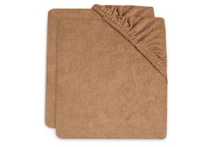 Jollein Aankleedkussenhoes Badstof 50x70cm - Biscuit - 2 Stuks