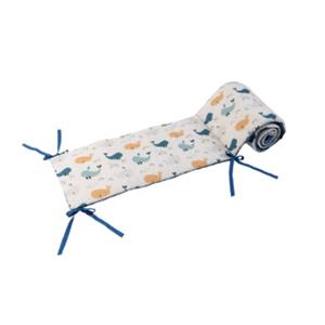 Ullenboom Nest voor Babybedje Blauwe Walvissen 210 x 30 cm