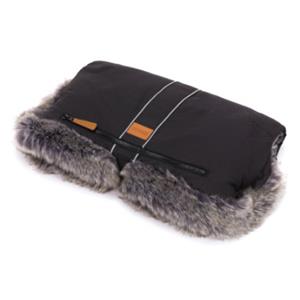 fillikid H&auml;ndew&auml;rmer Halifax mit Pelz schwarz