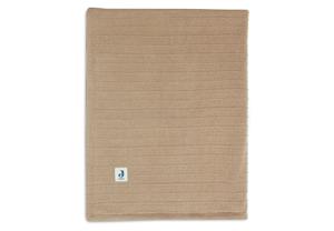 Jollein Deken Ledikant  Velvet Pure Knit 100x150 Biscuit