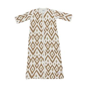 Meyco Baby Slaapzak Winter Ikat - afritsbare mouwen - sand - 90cm - winterslaapzak