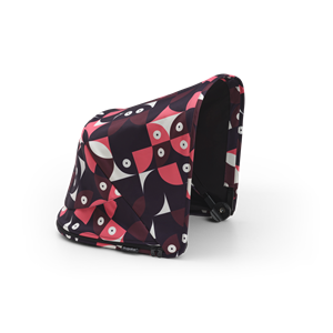 Bugaboo Fox 3 zonnekap - Animal Explorer pink-red