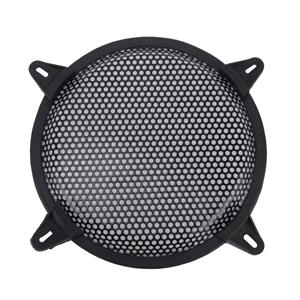 huismerk 8 inch Auto metaal gaas zwart ronde gat Subwoofer luidspreker beschermende dekking masker carkit met vaste houder