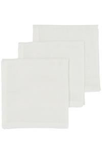 Meyco hydrofiel monddoekje Uni 30x30 cm - set van 3 Offwhite Monddoekjes Wit