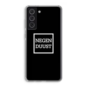 CaseCompany Negenduust black: Samsung Galaxy S21 FE Transparant Hoesje