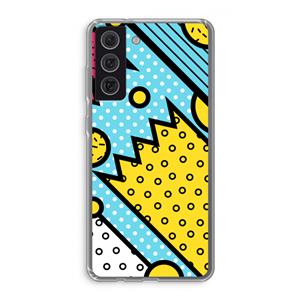 CaseCompany Pop Art #1: Samsung Galaxy S21 FE Transparant Hoesje