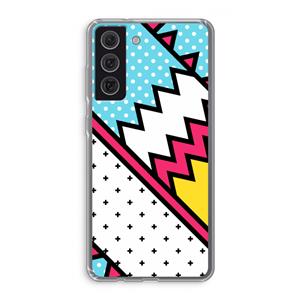 CaseCompany Pop Art #2: Samsung Galaxy S21 FE Transparant Hoesje