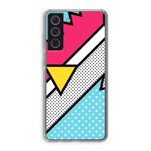 CaseCompany Pop Art #3: Samsung Galaxy S21 FE Transparant Hoesje