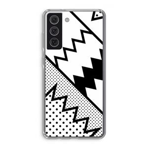 CaseCompany Pop Art #5: Samsung Galaxy S21 FE Transparant Hoesje