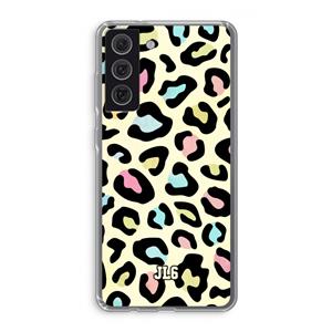 CaseCompany Leopard pattern: Samsung Galaxy S21 FE Transparant Hoesje