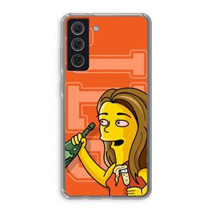 CaseCompany Jamie Lee Simpson: Samsung Galaxy S21 FE Transparant Hoesje