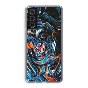 CaseCompany Black Unicorn: Samsung Galaxy S21 FE Transparant Hoesje