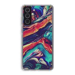 CaseCompany Chameleon Sun: Samsung Galaxy S21 FE Transparant Hoesje