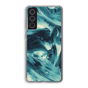 CaseCompany Dreaming About Whales: Samsung Galaxy S21 FE Transparant Hoesje
