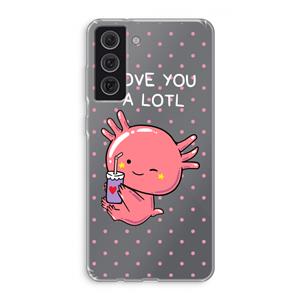 CaseCompany Love You A Lotl: Samsung Galaxy S21 FE Transparant Hoesje