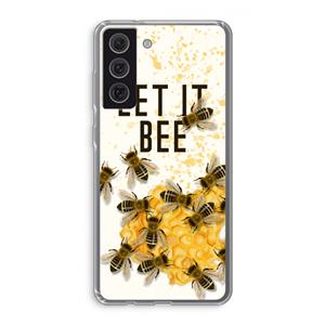 CaseCompany Let it bee: Samsung Galaxy S21 FE Transparant Hoesje