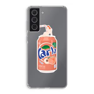 CaseCompany S(peach)less: Samsung Galaxy S21 FE Transparant Hoesje