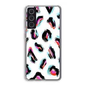 CaseCompany Cheetah color: Samsung Galaxy S21 FE Transparant Hoesje