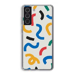 CaseCompany Illustratieve pop 2: Samsung Galaxy S21 FE Transparant Hoesje