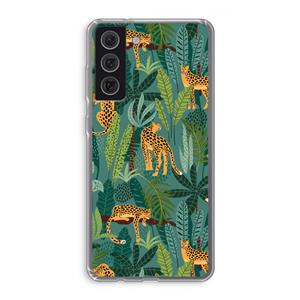 CaseCompany Luipaard 2: Samsung Galaxy S21 FE Transparant Hoesje