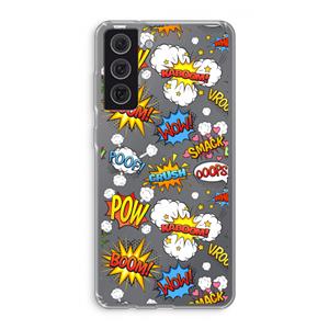 CaseCompany Pow Smack: Samsung Galaxy S21 FE Transparant Hoesje