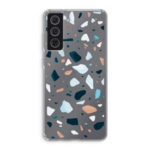 CaseCompany Terrazzo N°13: Samsung Galaxy S21 FE Transparant Hoesje