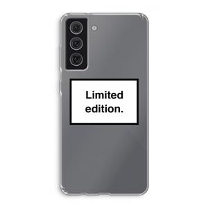 CaseCompany Limited edition: Samsung Galaxy S21 FE Transparant Hoesje