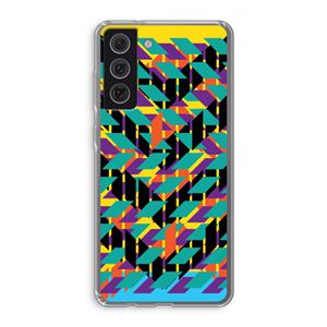 CaseCompany Skew Bee 1: Samsung Galaxy S21 FE Transparant Hoesje