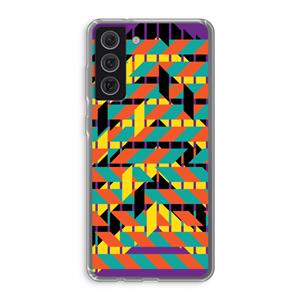 CaseCompany Skew Bee 2: Samsung Galaxy S21 FE Transparant Hoesje