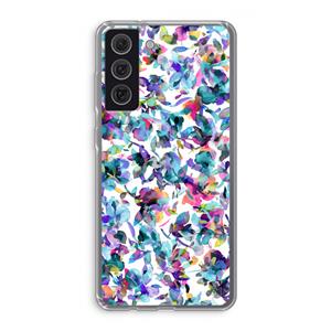 CaseCompany Hibiscus Flowers: Samsung Galaxy S21 FE Transparant Hoesje