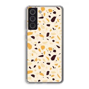 CaseCompany Terrazzo N°13: Samsung Galaxy S21 FE Transparant Hoesje