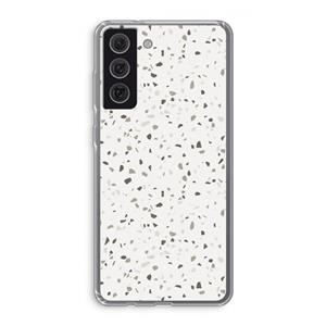 CaseCompany Terrazzo N°14: Samsung Galaxy S21 FE Transparant Hoesje
