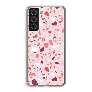 CaseCompany Terrazzo N°15: Samsung Galaxy S21 FE Transparant Hoesje