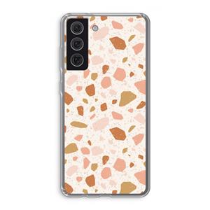 CaseCompany Terrazzo N°18: Samsung Galaxy S21 FE Transparant Hoesje