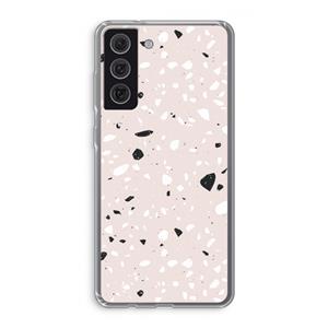 CaseCompany Terrazzo N°20: Samsung Galaxy S21 FE Transparant Hoesje