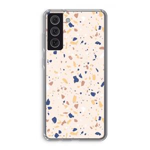 CaseCompany Terrazzo N°23: Samsung Galaxy S21 FE Transparant Hoesje