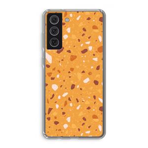 CaseCompany Terrazzo N°24: Samsung Galaxy S21 FE Transparant Hoesje
