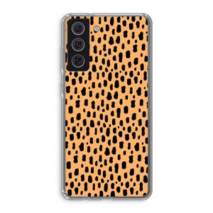 CaseCompany Panter: Samsung Galaxy S21 FE Transparant Hoesje