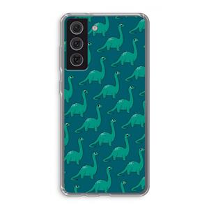 CaseCompany Diplodocus: Samsung Galaxy S21 FE Transparant Hoesje