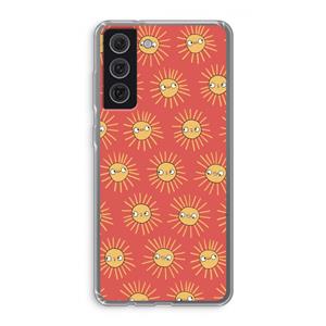 CaseCompany Zon: Samsung Galaxy S21 FE Transparant Hoesje
