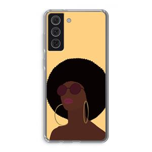 CaseCompany Golden hour: Samsung Galaxy S21 FE Transparant Hoesje