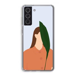 CaseCompany Leaf: Samsung Galaxy S21 FE Transparant Hoesje