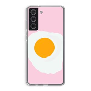 CaseCompany Sunny side up: Samsung Galaxy S21 FE Transparant Hoesje