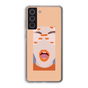 CaseCompany Surprise: Samsung Galaxy S21 FE Transparant Hoesje