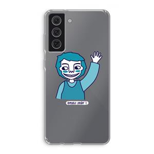 CaseCompany Zwaai: Samsung Galaxy S21 FE Transparant Hoesje