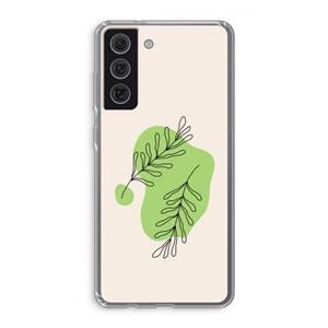 CaseCompany Beleaf in you: Samsung Galaxy S21 FE Transparant Hoesje