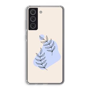 CaseCompany Leaf me if you can: Samsung Galaxy S21 FE Transparant Hoesje