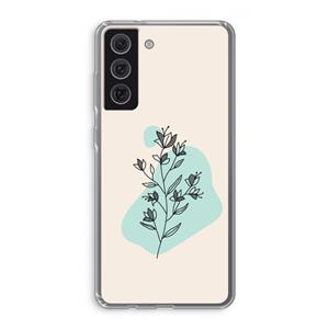 CaseCompany Violets are blue: Samsung Galaxy S21 FE Transparant Hoesje