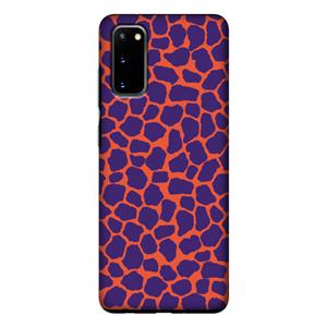 CaseCompany Purple Giraffe: Samsung Galaxy S20 Tough Case