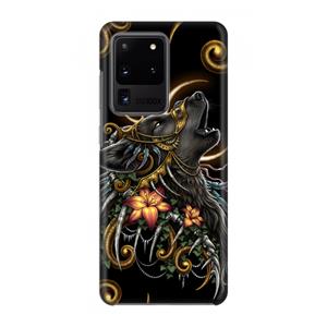 CaseCompany Huilende Wolf: Volledig geprint Samsung Galaxy S20 Ultra Hoesje